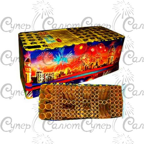 Фейерверк Супер Салют 131 залпов + Веер (калибр 25-30-50 мм)