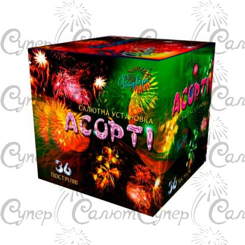 Салютная установка Асорти 36 выстрелов