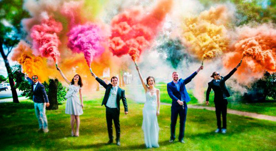 Как запускать цветной дым или дымовую шашку?